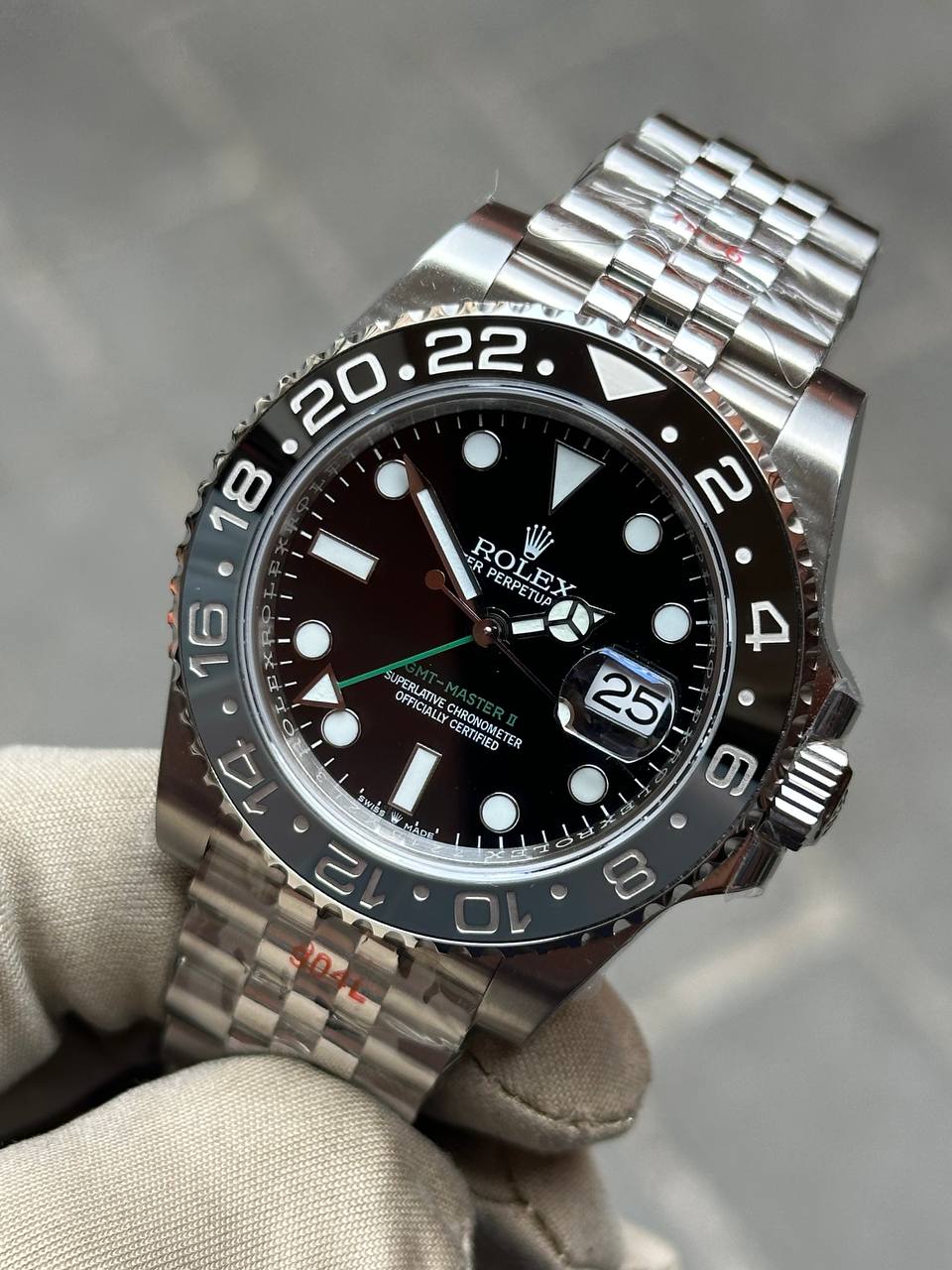 Rolex GMT-Master II 40 mm, Acier Oystersteel, M126710GRNR-0003