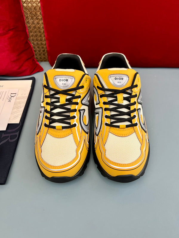 Sneaker Dior B30 Crème Mesh Jaune - Ma boutique