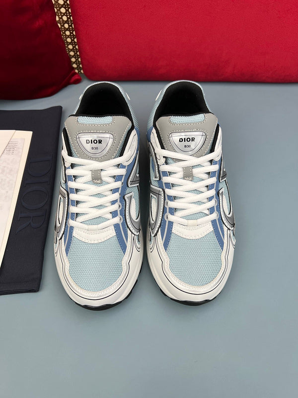 Sneaker Dior B30 bleu, gris et blanc - Ma boutique