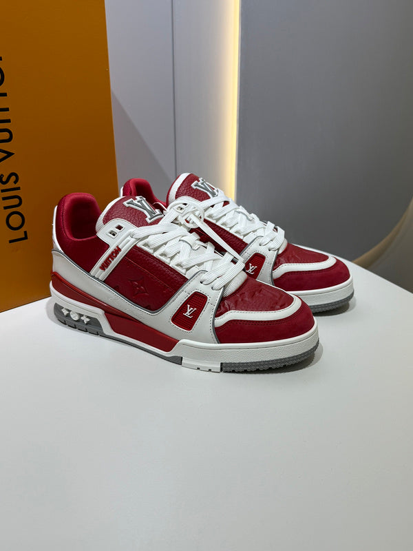 Sneaker LV Trainer Sari red