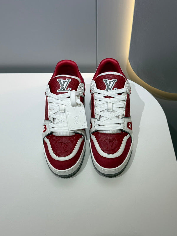 Sneaker LV Trainer Sari red