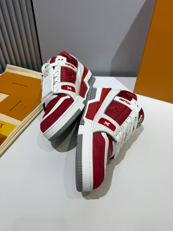 Sneaker LV Trainer Sari red