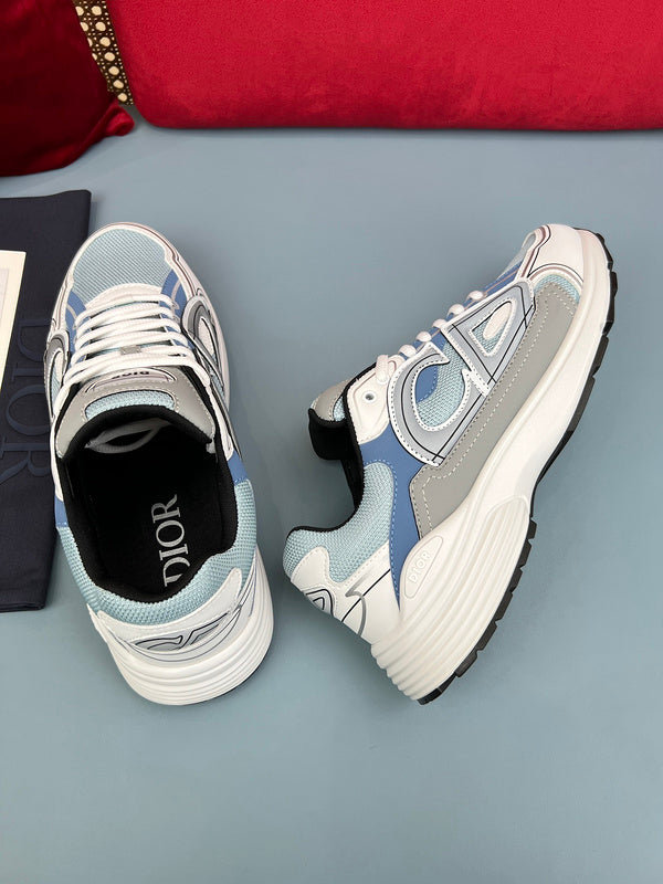 Sneaker Dior B30 bleu, gris et blanc - Ma boutique