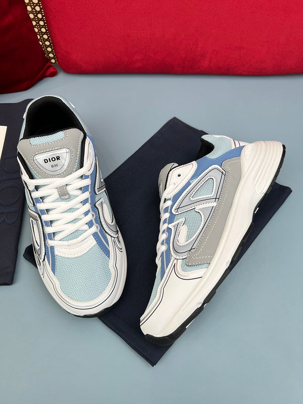 Sneaker Dior B30 bleu, gris et blanc - Ma boutique