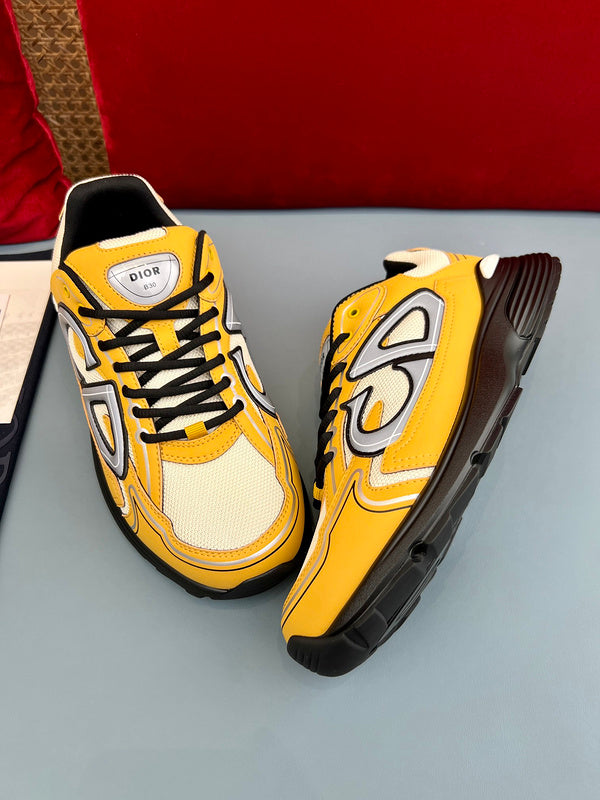 Sneaker Dior B30 Crème Mesh Jaune - Ma boutique