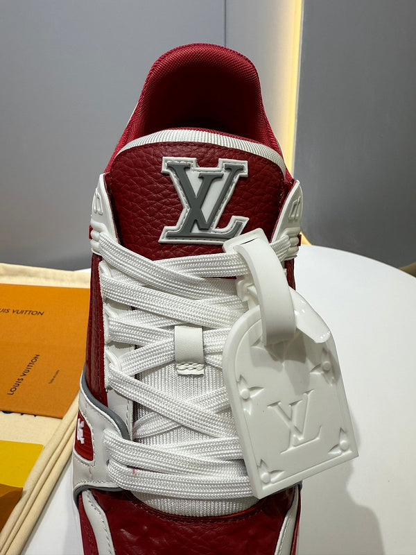 Sneaker LV Trainer Sari red