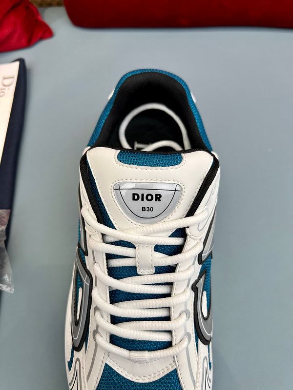 Sneaker Dior B30 Bleu Mesh Blanc - Ma boutique