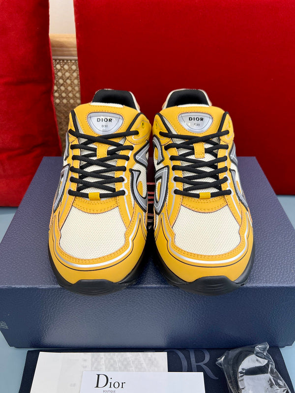 Sneaker Dior B30 Crème Mesh Jaune - Ma boutique