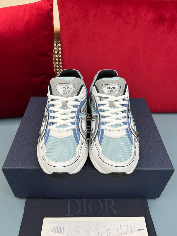 Sneaker Dior B30 bleu, gris et blanc - Ma boutique