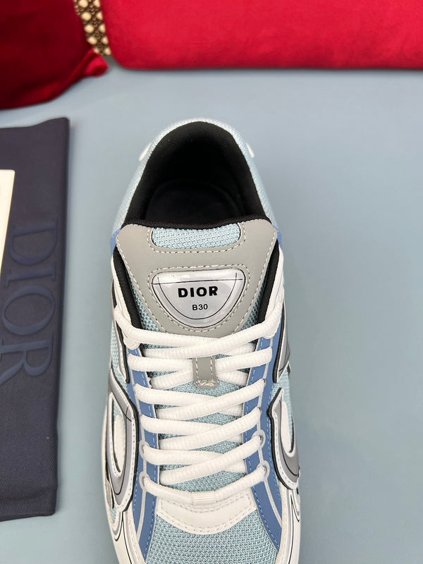 Sneaker Dior B30 bleu, gris et blanc - Ma boutique