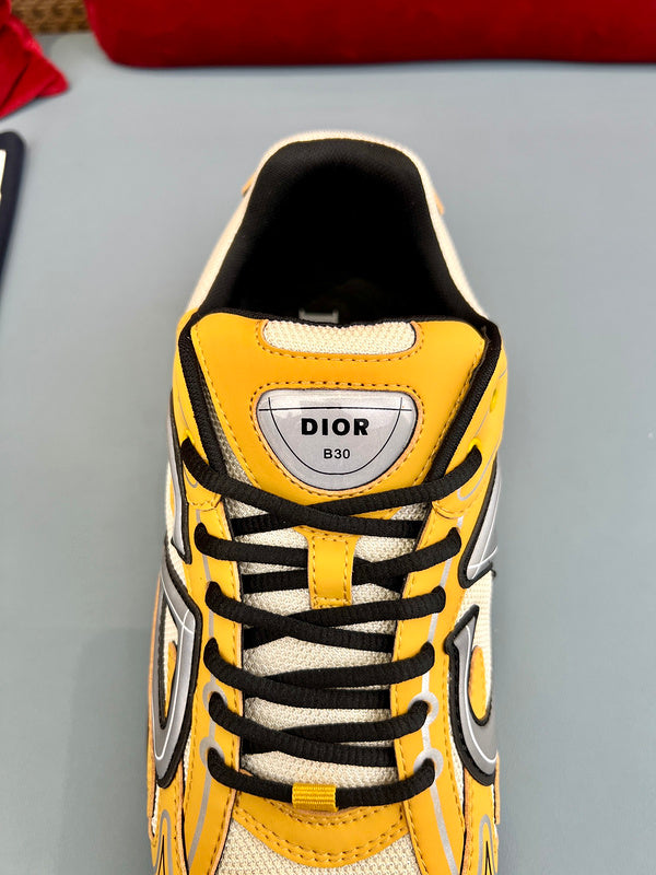 Sneaker Dior B30 Crème Mesh Jaune - Ma boutique