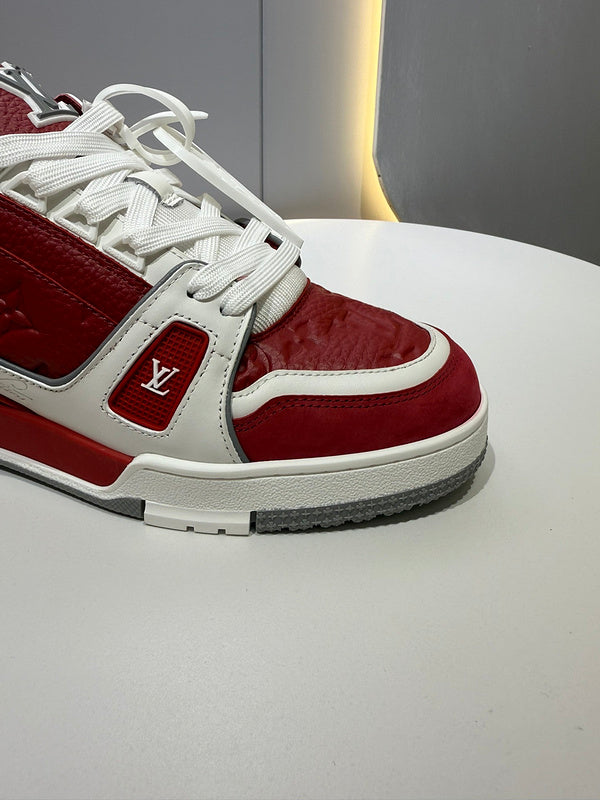 Sneaker LV Trainer Sari red