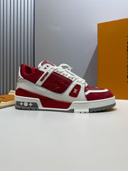 Sneaker LV Trainer Sari red