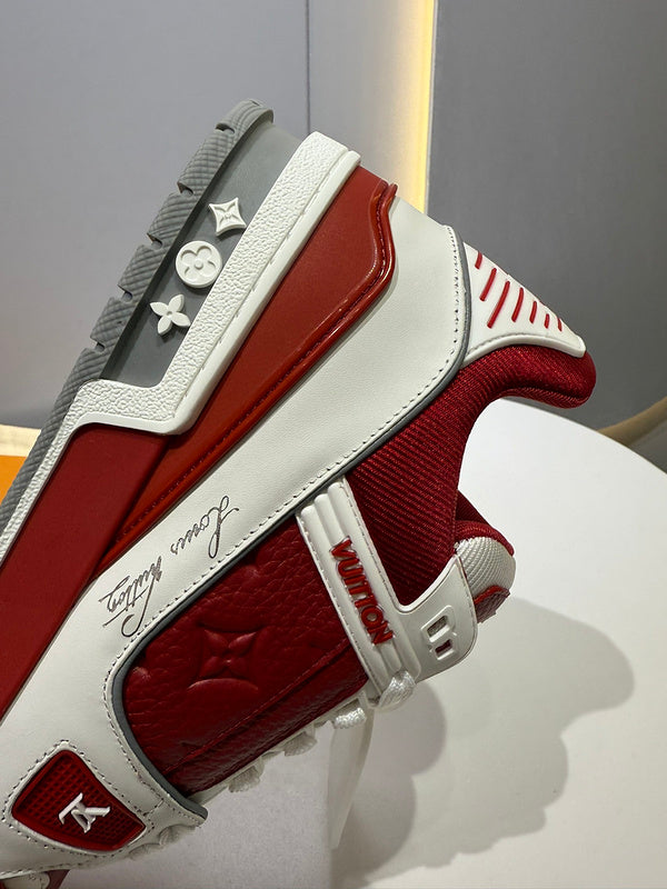 Sneaker LV Trainer Sari red