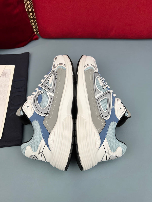 Sneaker Dior B30 bleu, gris et blanc - Ma boutique