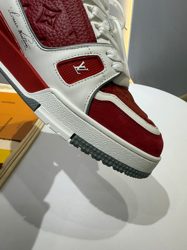 Sneaker LV Trainer Sari red