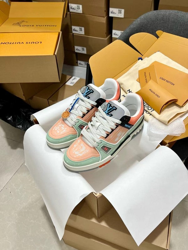 Sneaker LV Trainer Orange