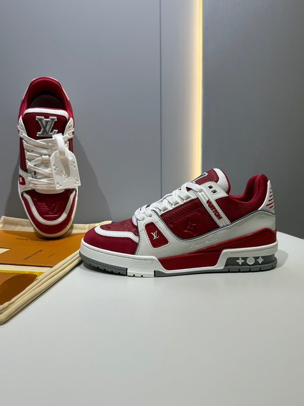 Sneaker LV Trainer Sari red