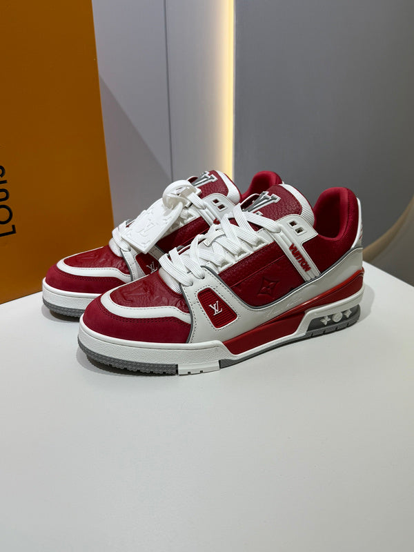 Sneaker LV Trainer Sari red