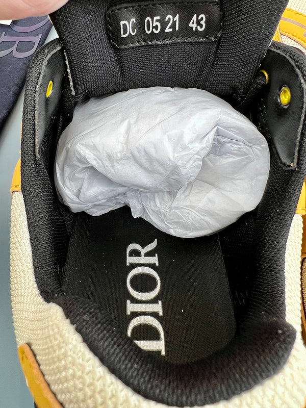 Sneaker Dior B30 Crème Mesh Jaune - Ma boutique