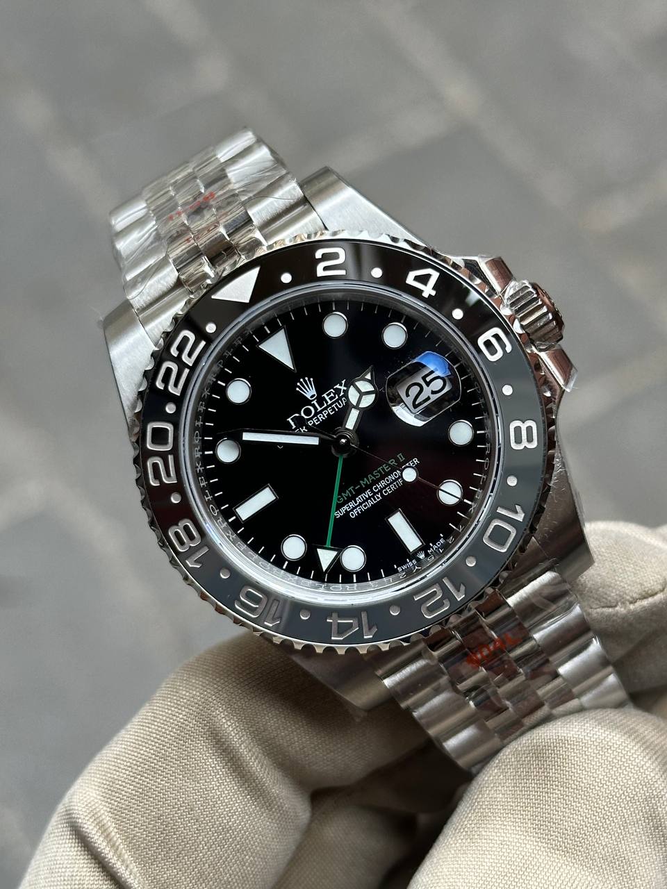 Rolex GMT-Master II 40 mm, Acier Oystersteel, M126710GRNR-0003